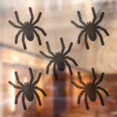 Spooky Spider Window Clings - Groot Raamsticker (Vel 2)