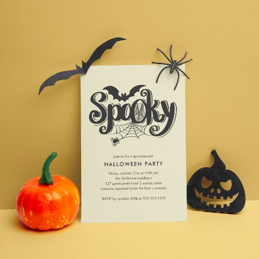 Spooky Spiderweb Halloween Celebration Kaart