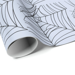 Spooky Spiderwebs Creepy Halloween Party Cadeaupapier