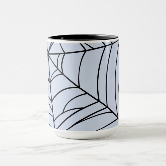 Spooky Spiderwebs Creepy Halloween Party Mok (Midden)