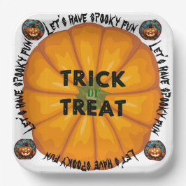 Spooky spin witchy halloween themaAccent Kussen Papieren Bordje