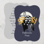 Spooky spookachtige schreeuwende spookgezichten Ha Kaart (Voorkant / Achterkant)