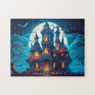 Spooky spookhuis na donker legpuzzel