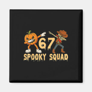 Spooky Squad Pompoen 67 Halloween Meme 6 7 Nummers Magneet