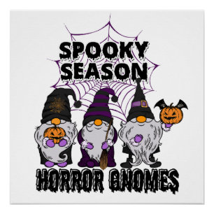 Spooky Squad Shirt Gnomen Halloween Perfect Poster