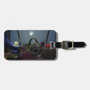 Spooky Stilleven in Moonlight Bagagelabel