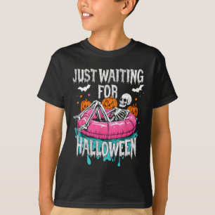Spooky Summer Skeleton Wachten Op Halloween T-shirt