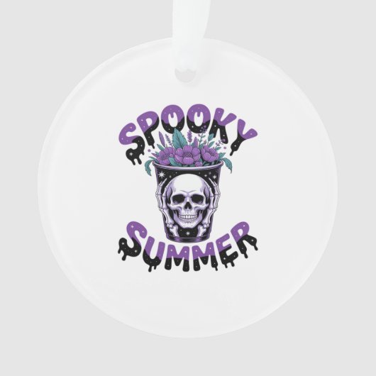 Spooky Summer Skeletonsummerween Ornament (voorkant)
