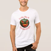 Spooky Summerween Watermelon Jack op Lantern Summe Tri-Blend Shirt (Voorkant)