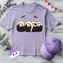 Spooky Sushi griezelig Schattige Halloween eten T-shirt