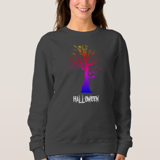 Spooky Sweater Style: Halloween Tree Chic (Voorkant)