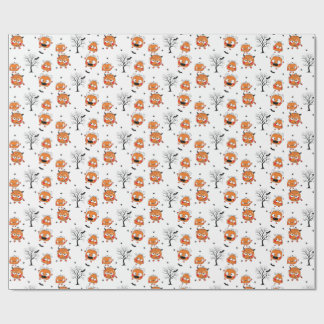 Spooky Sweet Baby Bat Halloween Wrapping Paper Cadeaupapier