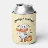 Spooky Sweet Ghost, Jack O'Lantern en Bats Blikjeskoeler (Blikje Voorkant)