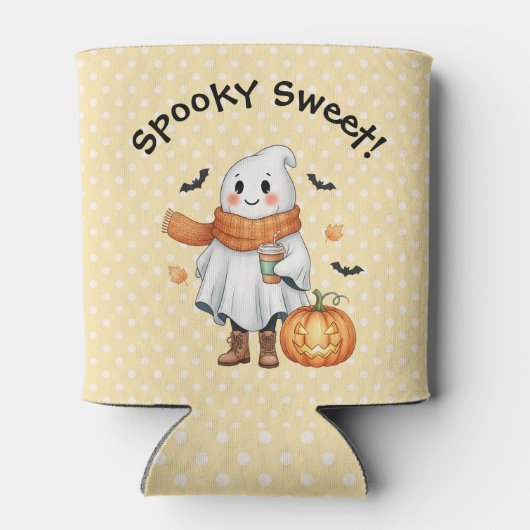 Spooky Sweet Ghost, Jack O'Lantern en Bats Blikjeskoeler (Achterkant)