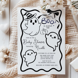 Spooky Sweet Little Boo Baby shower Kaart