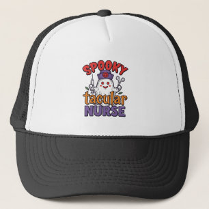 Spooky Tacular Verpleegster Halloween Geest Shirt  Trucker Pet