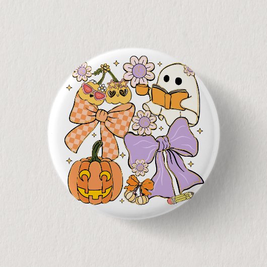 Spooky Teacher Halloween Ronde Button 3,2 Cm (Voorkant)