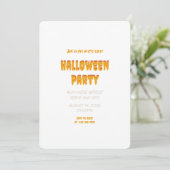 Spooky Things Halloween Uitnodiging (Staand voorkant)