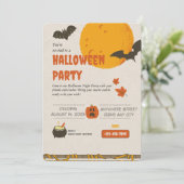 Spooky Things Halloween Uitnodiging (Staand voorkant)