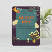 Spooky Things Halloween Uitnodiging (Staand voorkant)