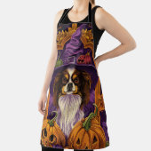 Spooky Tibetaanse Spaniel Hond Halloween Heksenpom Schort (Insitu)