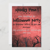 Spooky time Halloween, halloween party call Kaart (Voorkant)