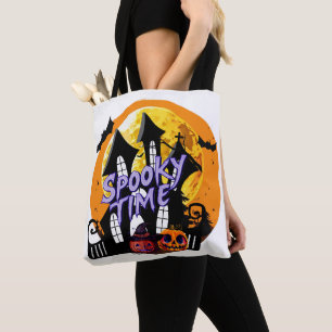 Spooky Time Haunted House Halloween Draagtas