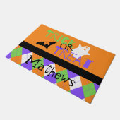Spooky Trick or treat Argyle Deurmat (Schuin)