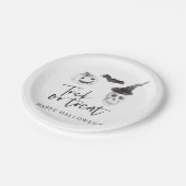 Spooky Trick or treat | Halloween-partij Papieren Bordje (Gekanteld)