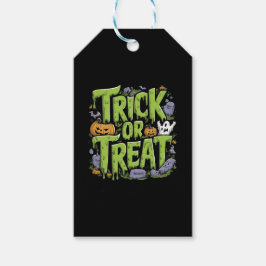 Spooky Trick or Treat Slime Halloween Cadeaulabel