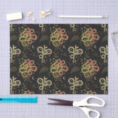 Spooky Two-face Snakes Moon Leaves Halloween Tissuepapier (Craft)