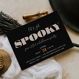 Spooky Type Halloween Party Uitnodiging