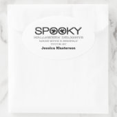 Spooky Typografie Halloween Baking Stickers (Tas)