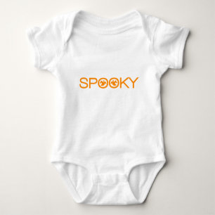 Spooky Typography Halloween Baby T-shirt
