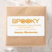 Spooky Typography Halloween Baking Labels (Insitu)