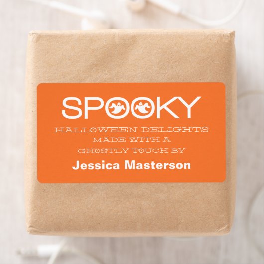 Spooky Typography Halloween Baking Labels (Insitu)