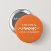 Spooky Typography Halloween Button (Voorkant /achterkant)