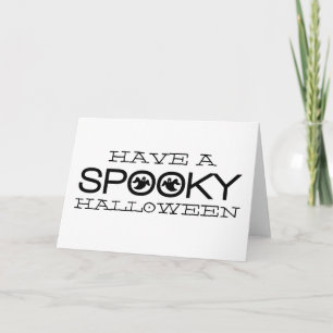 Spooky Typography Halloween Kaart