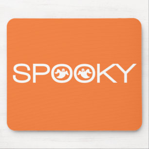 Spooky Typography Halloween Mousepad Muismat