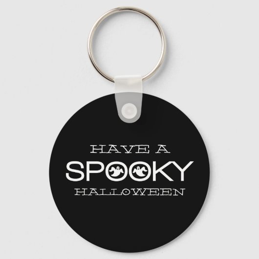 Spooky Typography Halloween Sleutelhanger (Voorkant)