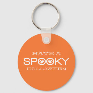 Spooky Typography Halloween Sleutelhanger