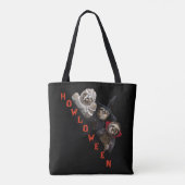Spooky Vampier Heks Zombie Luiaard Gelukkig Hallow Draagtas (Achterkant)
