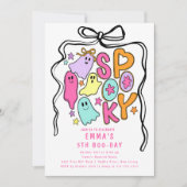 Spooky verjaardag Halloween Verjaardag Kaart (Voorkant)