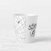 Spooky Vibes Abstracte Spiers Latte Mok (Voorkant)