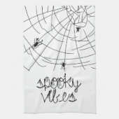 Spooky Vibes Abstracte Spiers Theedoek (Verticaal)