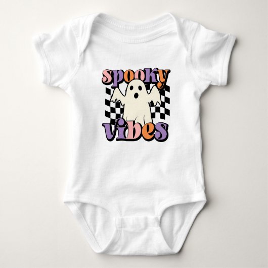 Spooky Vibes Baby Bodysuit (Voorkant)