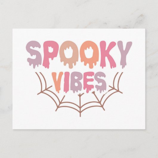 Spooky Vibes Briefkaart (Voorkant)