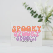 Spooky Vibes Briefkaart (Staand voorkant)