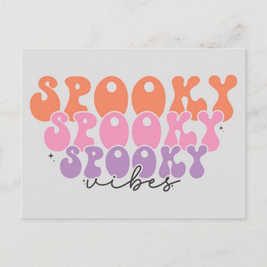 Spooky Vibes Briefkaart (Voorkant)
