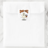 Spooky vibes geest vierkante sticker (Tas)